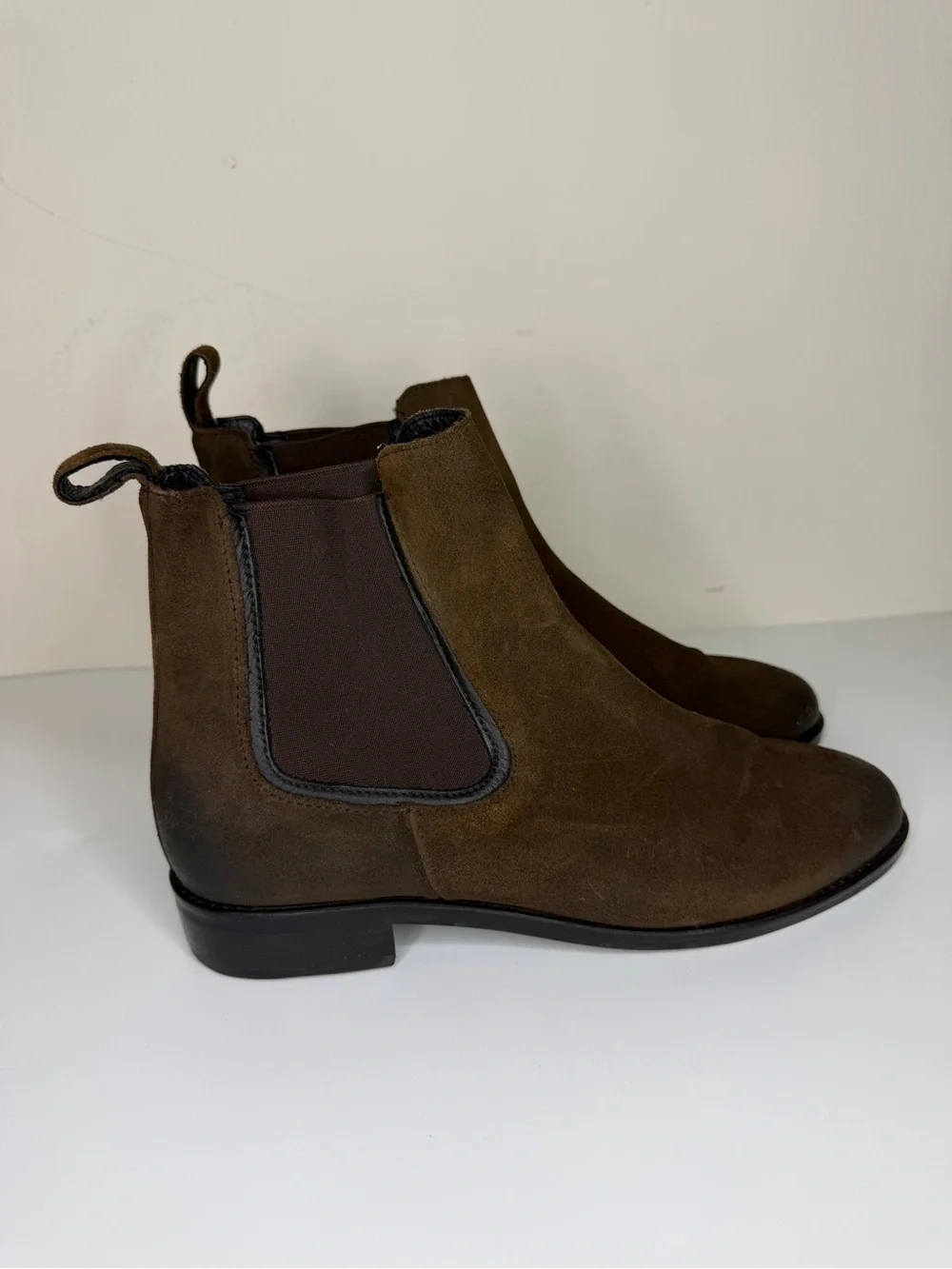 Thursday Boot Co Everyday Chelsea Brown Leather Ankle Boots Booties Women Size 9